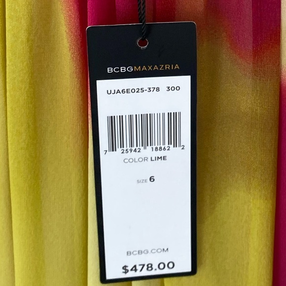 BCBG Maxazria Never Worn Empire Waist Silk Dress - Picture 13 of 13